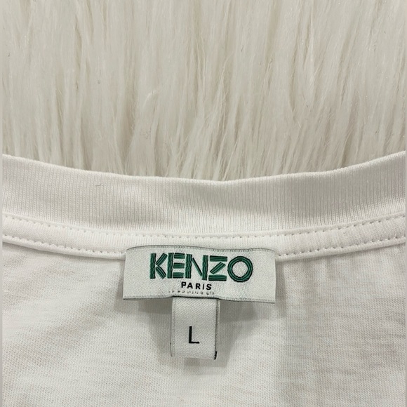 KENZO Paradise Graphic Print Eye White Short Sleeve Tee - Picture 8 of 13